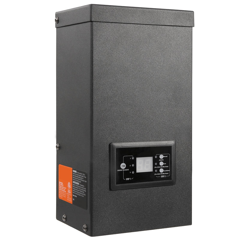600W Low Voltage Landscape Transformer with Timer and Photocell Sensor by HouseOfZazla