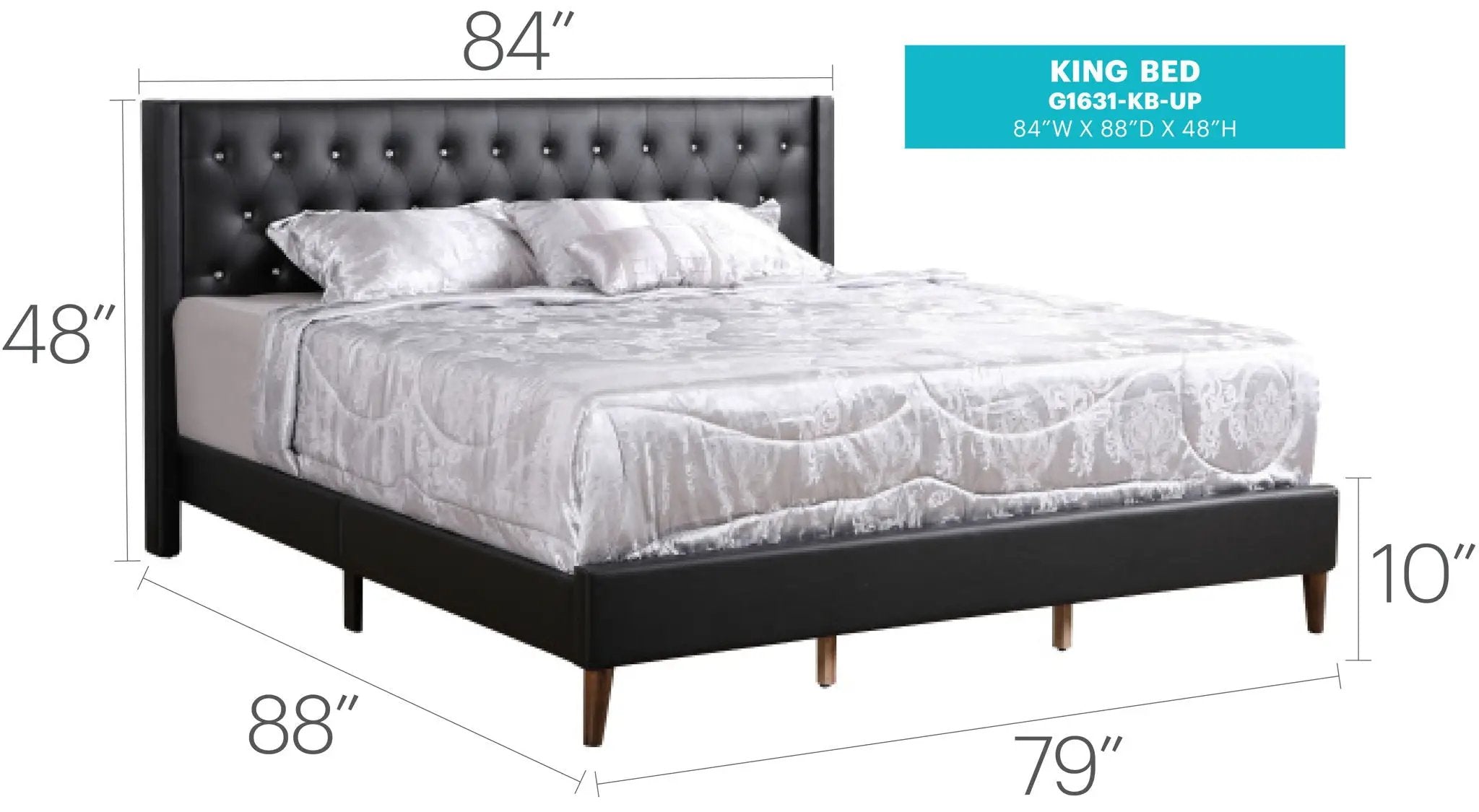 Stylish Bed For Spacious Rooms Contemporary by Unique Piece Furniture