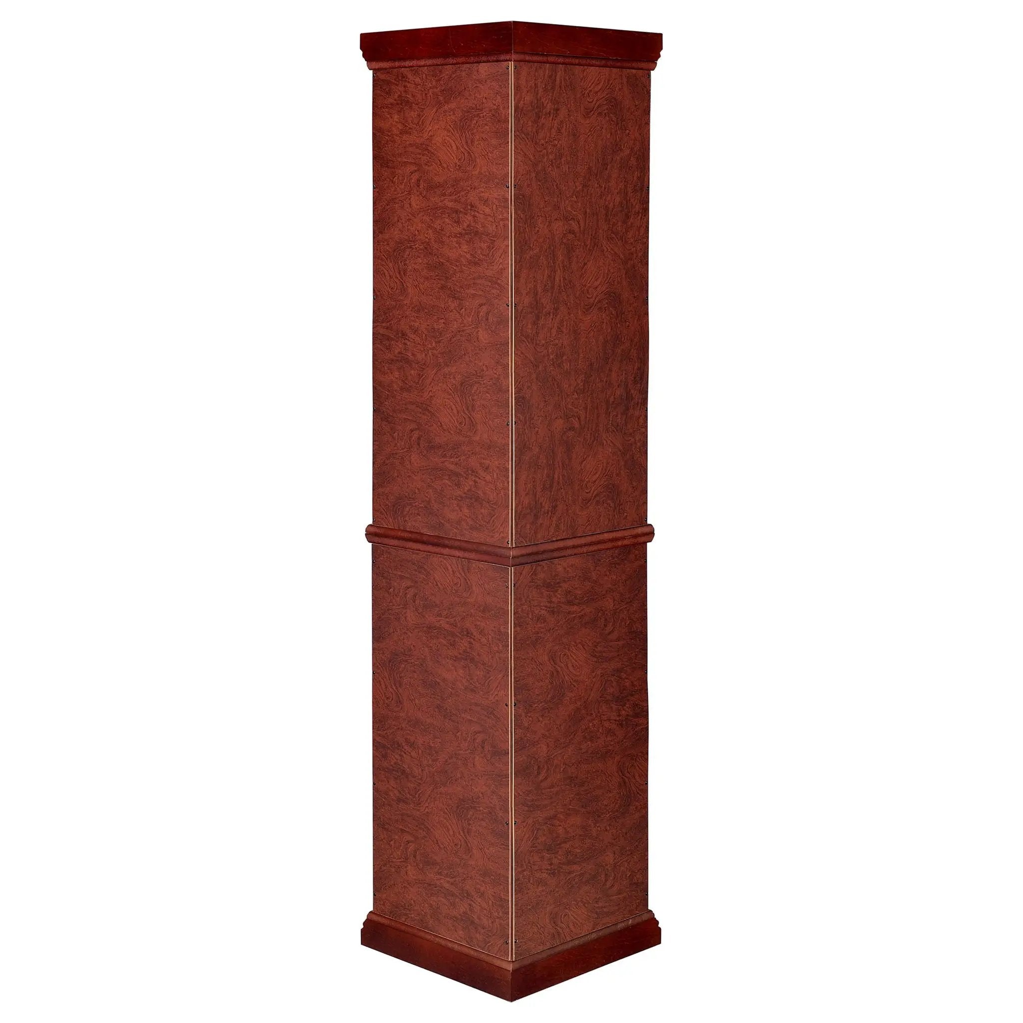 Appledale 6-shelf Corner Curio Display Cabinet Medium Brown by Unique Piece Furniture