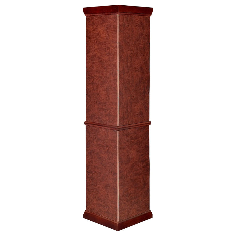 Appledale 6-shelf Corner Curio Display Cabinet Medium Brown by Unique Piece Furniture