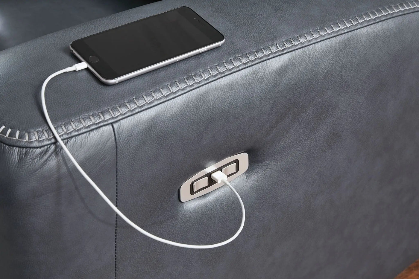 Bexhurst - Power Reclining Sofa With Adjustable Headrest by Unique Piece Furniture