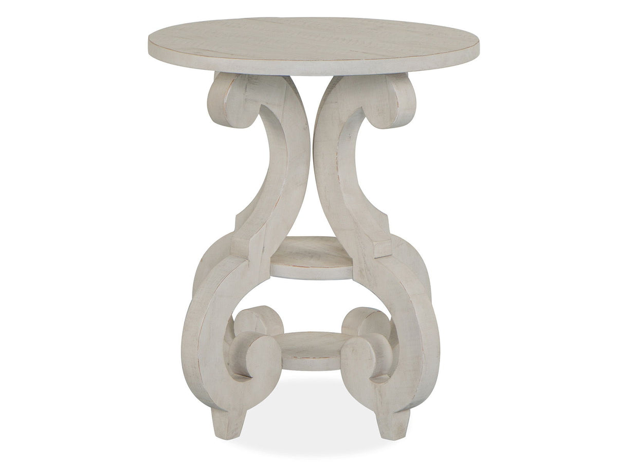 Bronwyn - Round Accent Table - Alabaster, photo 5 of 6