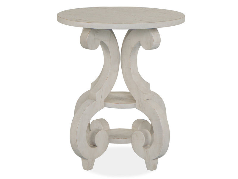 Bronwyn - Round Accent Table - Alabaster, photo 5 of 6