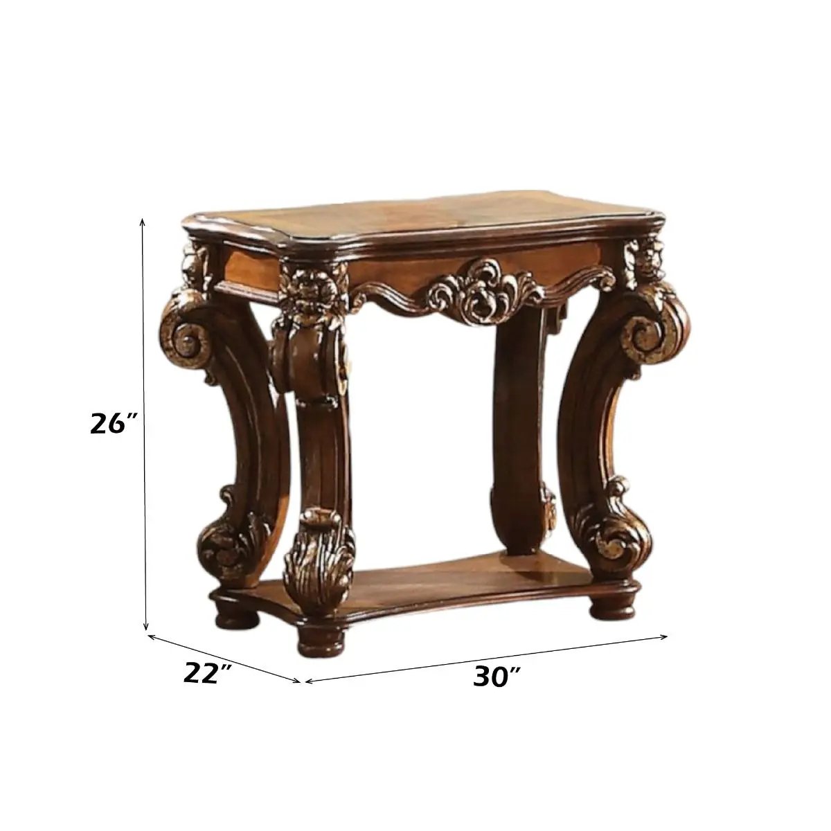 Vendome - 26" End Table - Cherry by Unique Piece Furniture