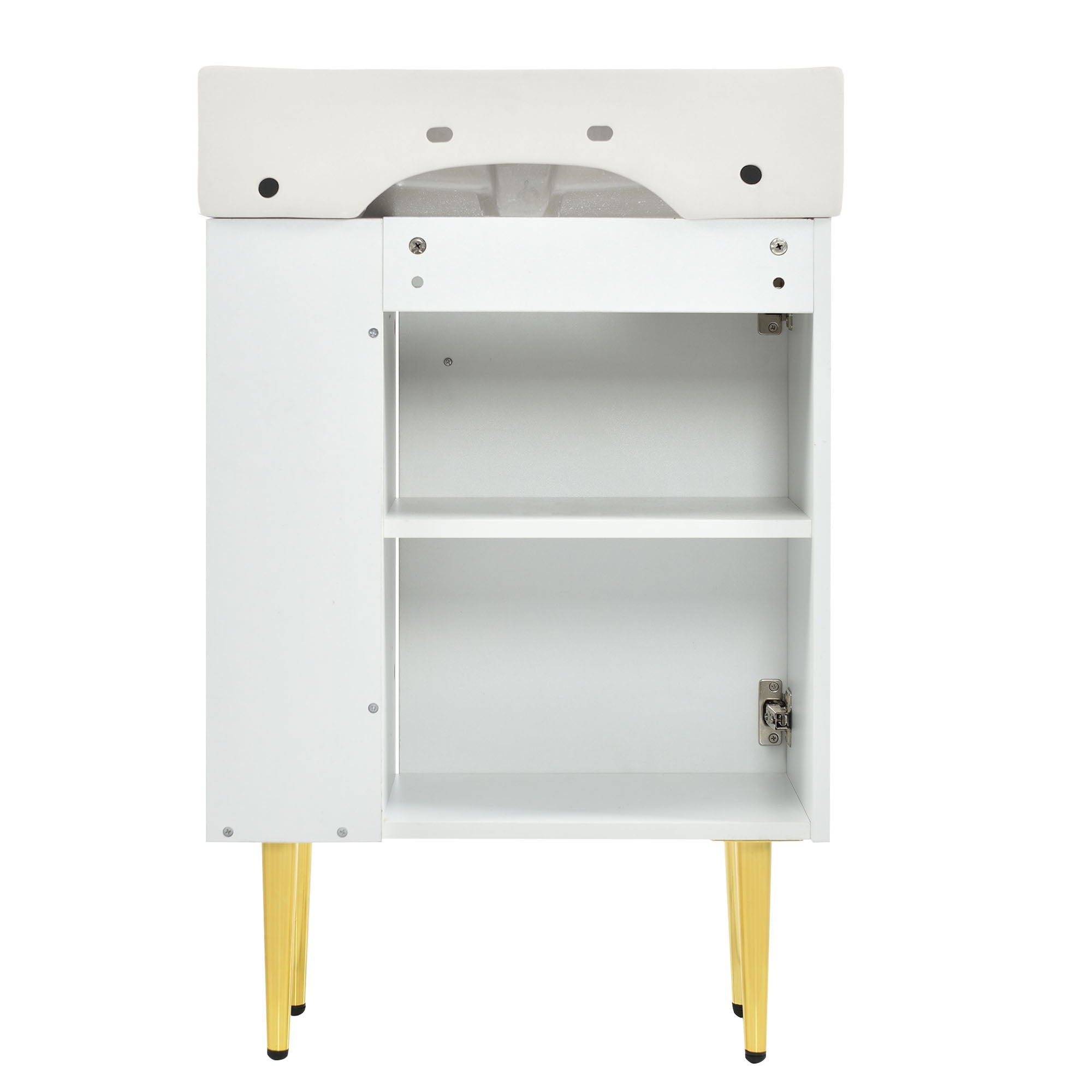 Bathroom Vanity, Combo Cabinet, Bathroom Storage Cabinet, Single Ceramic Sink by HouseOfZazla