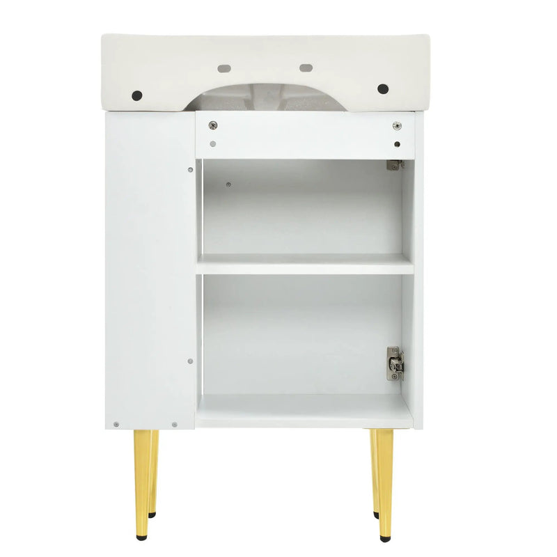 Bathroom Vanity, Combo Cabinet, Bathroom Storage Cabinet, Single Ceramic Sink by HouseOfZazla