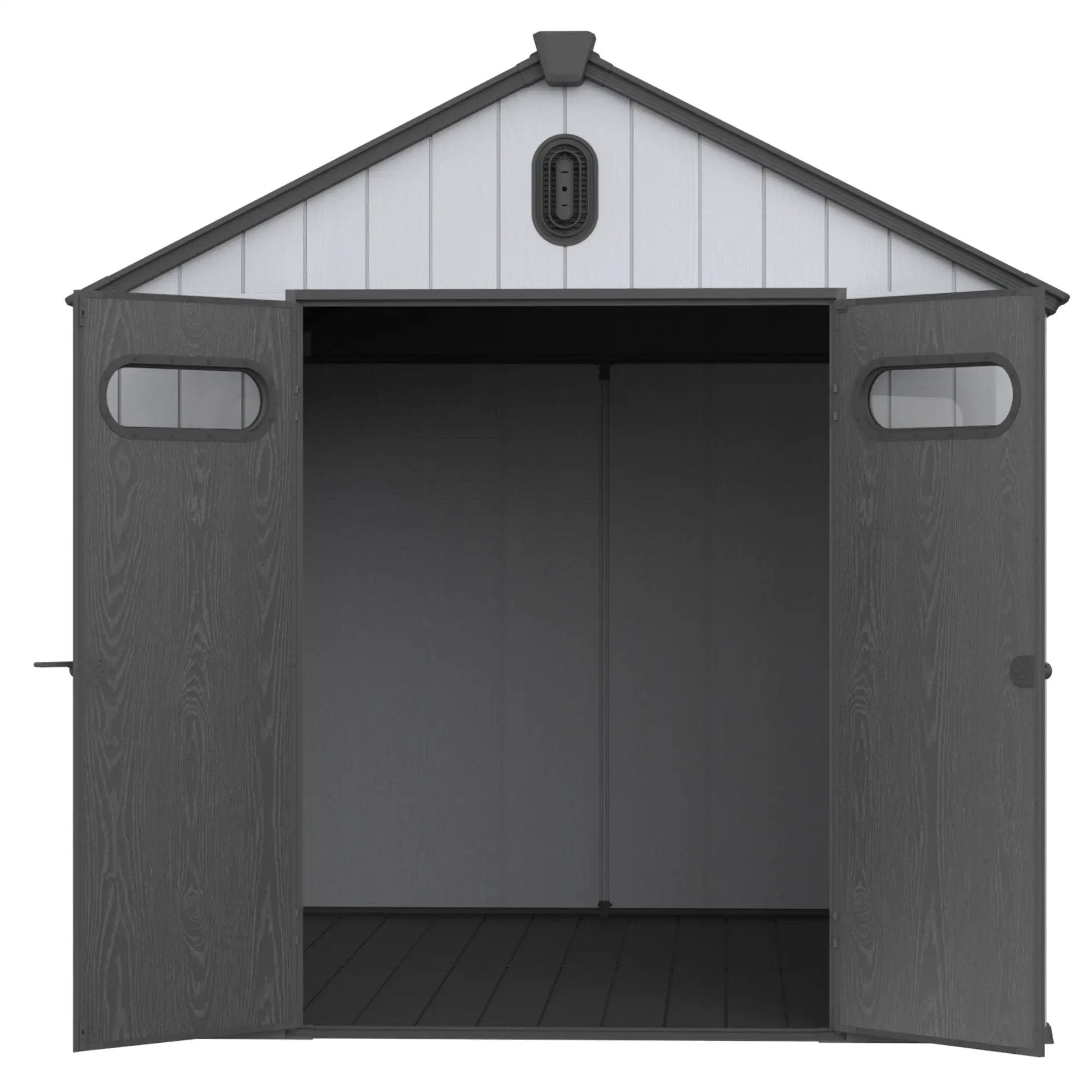 Resin Plastic Storage Shed For Backyard Garden With Spire Tool Storage by HouseOfZazla
