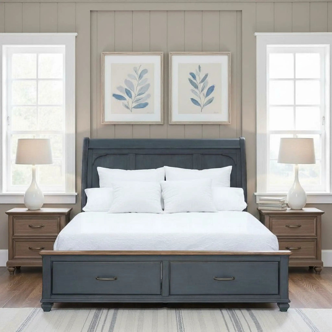 Sleigh Bed & USB Ports by HouseOfZazla