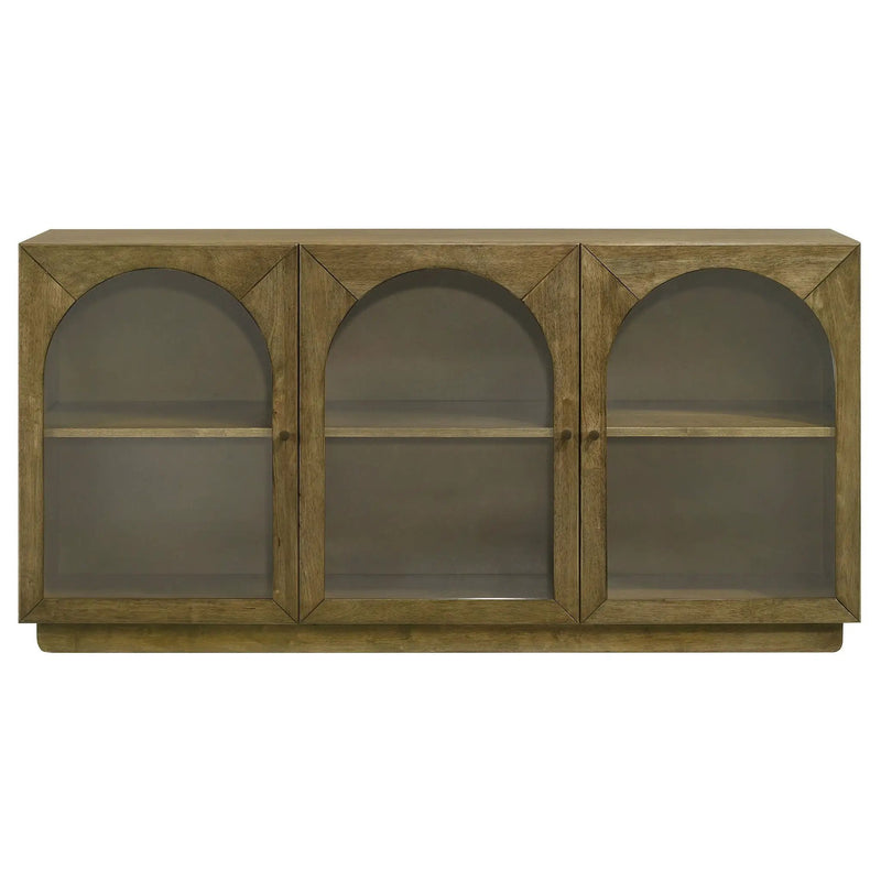 Castlewood 71-inch Dining Sideboard Buffet Server Brown Oak by Unique Piece Furniture
