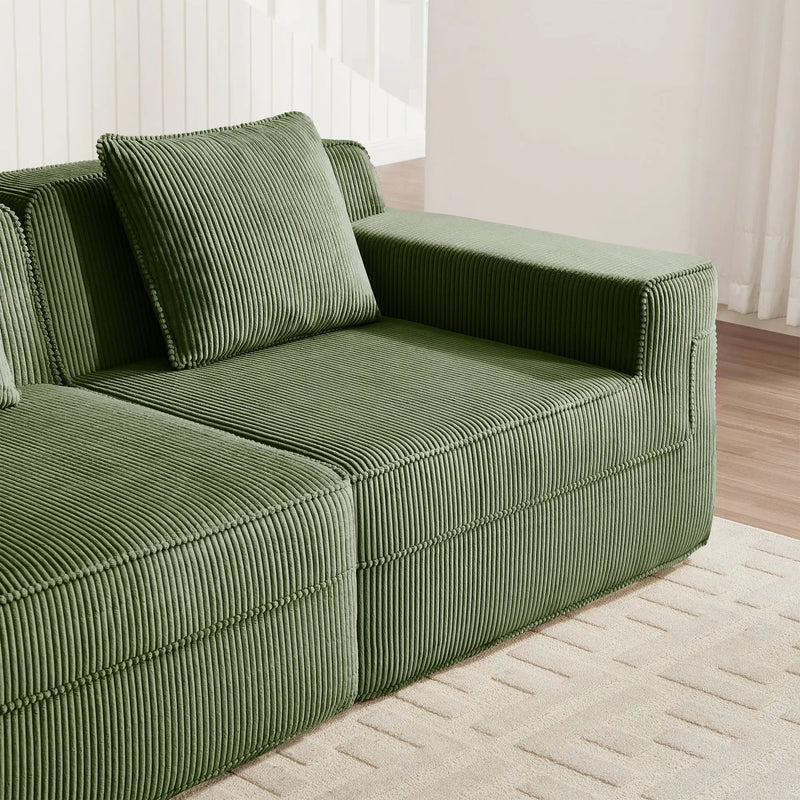 Ottoman Corduroy - Green by HouseOfZazla