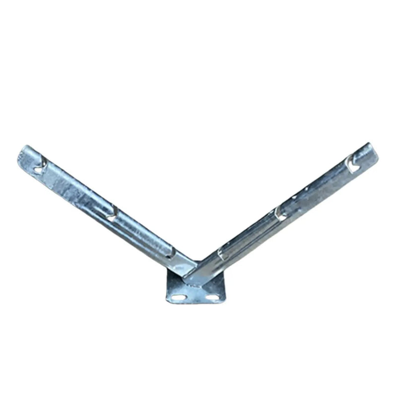 Galvanized V-Bracket For Razor Wire Extension Fence Support - 1 Pair by HouseOfZazla