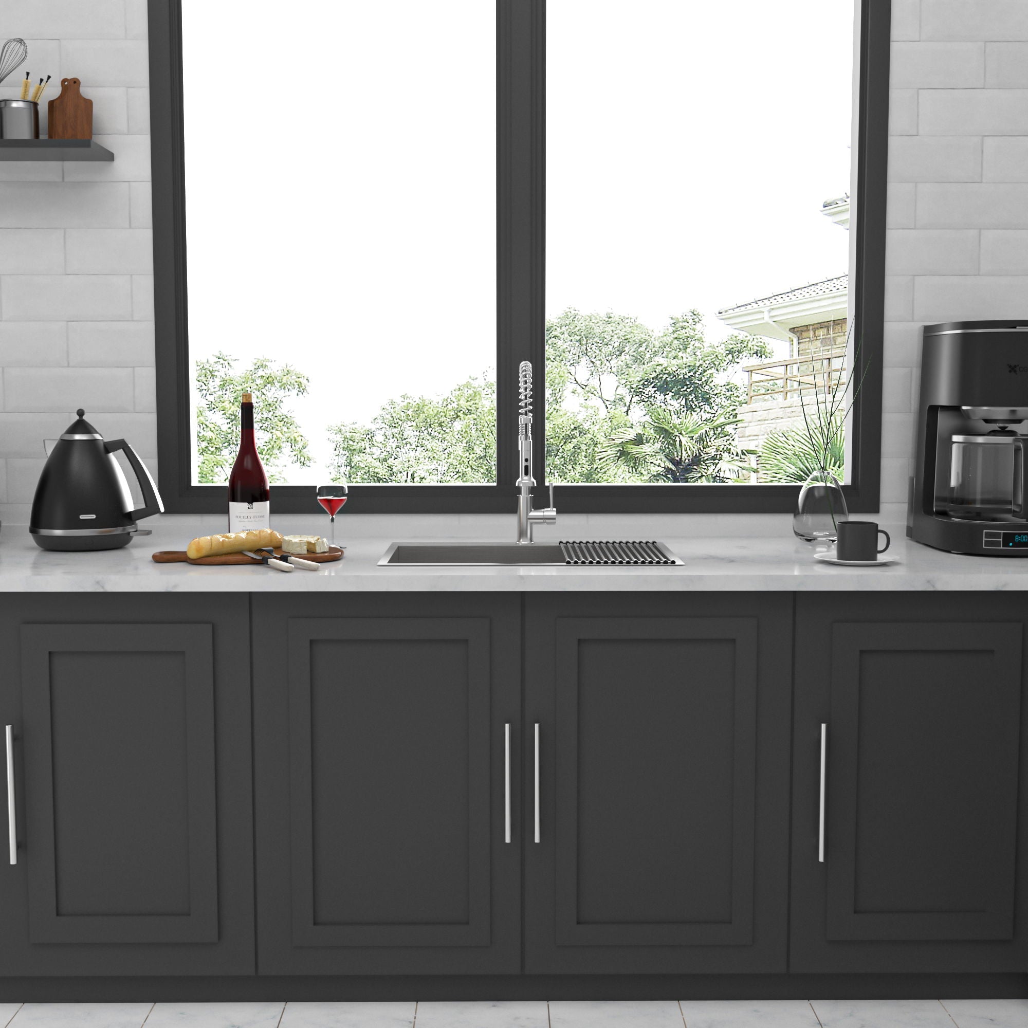 Stainless Steel Drop In Kitchen Sink, Topmount by HouseOfZazla