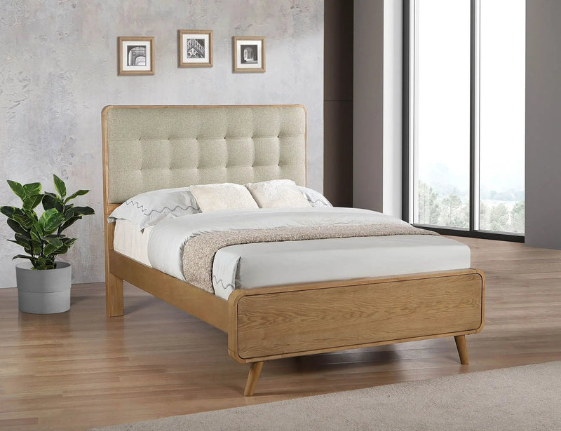 Robyn Wood Full Platform Bed Light Ash by Unique Piece Furniture