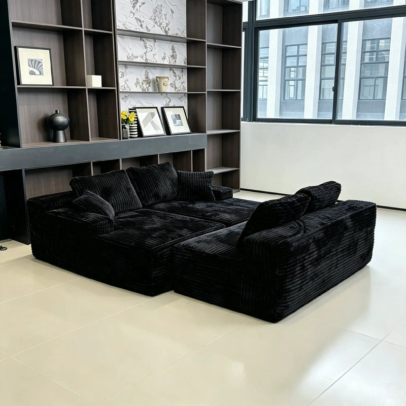 131-Inch Big Size Modular Sectional Oversized Sofa by HouseOfZazla