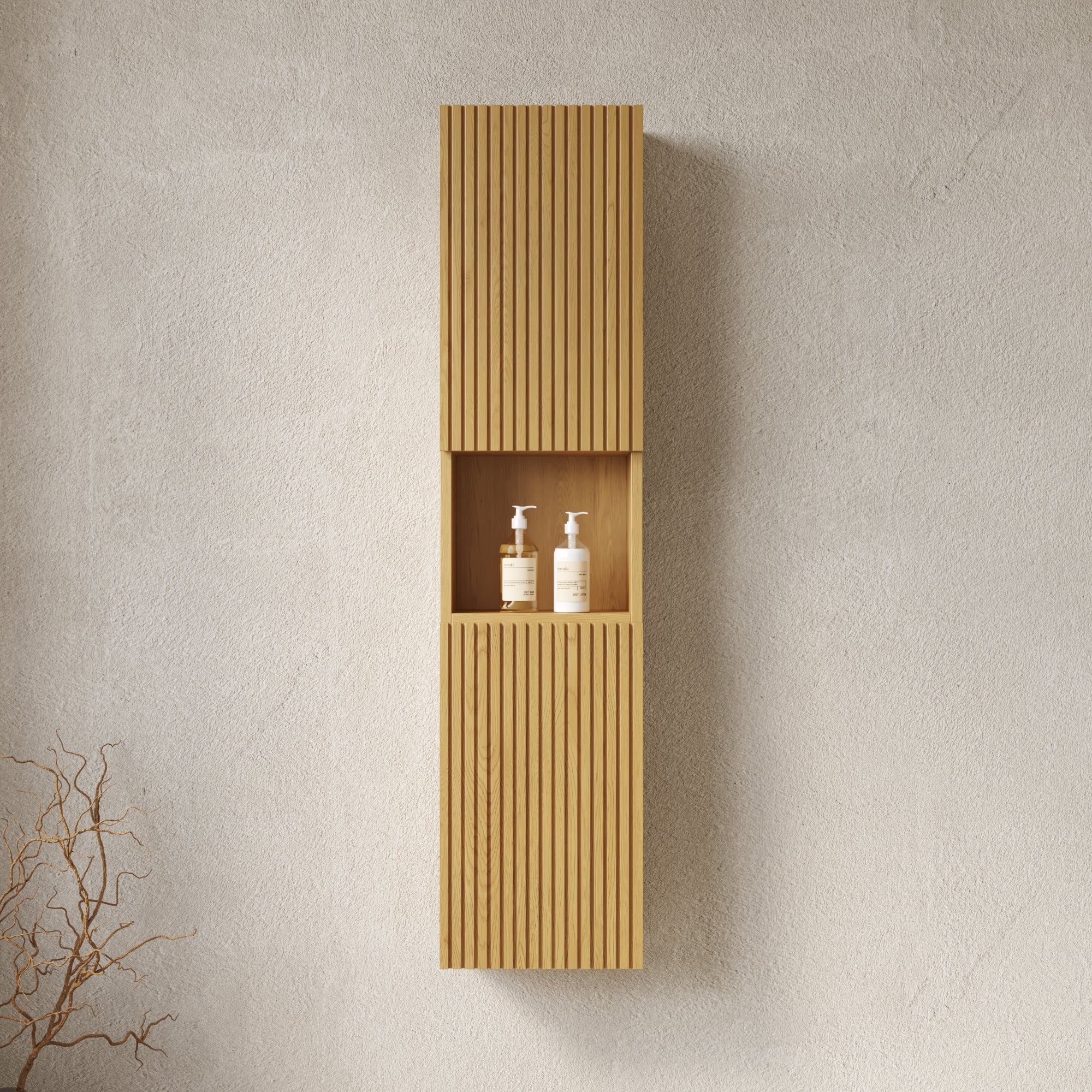Mitch 59" Tall Bathroom Wall Mounted Cabinet by HouseOfZazla