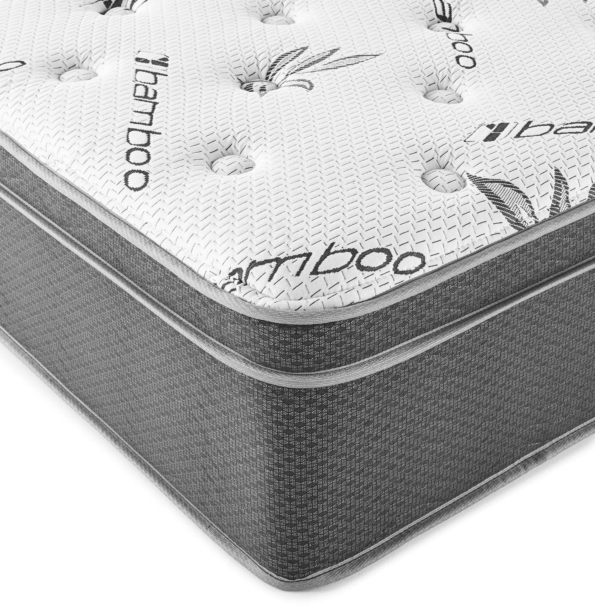 Sommet 13-inch Queen Bamboo Euro Top Memory Foam Hybrid Mattress by Unique Piece Furniture
