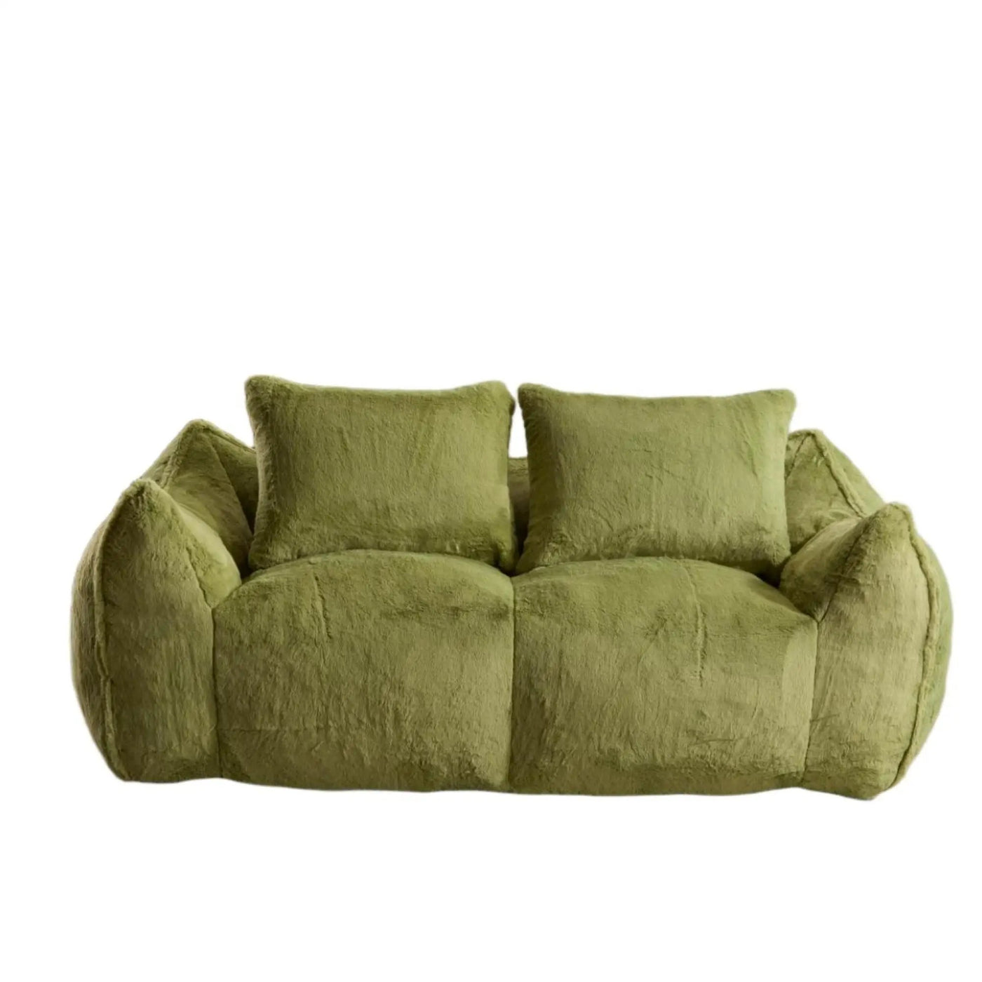 Giant Bean Bag Couch, Ultra Soft Fluffy Loveseat For Living Room by HouseOfZazla