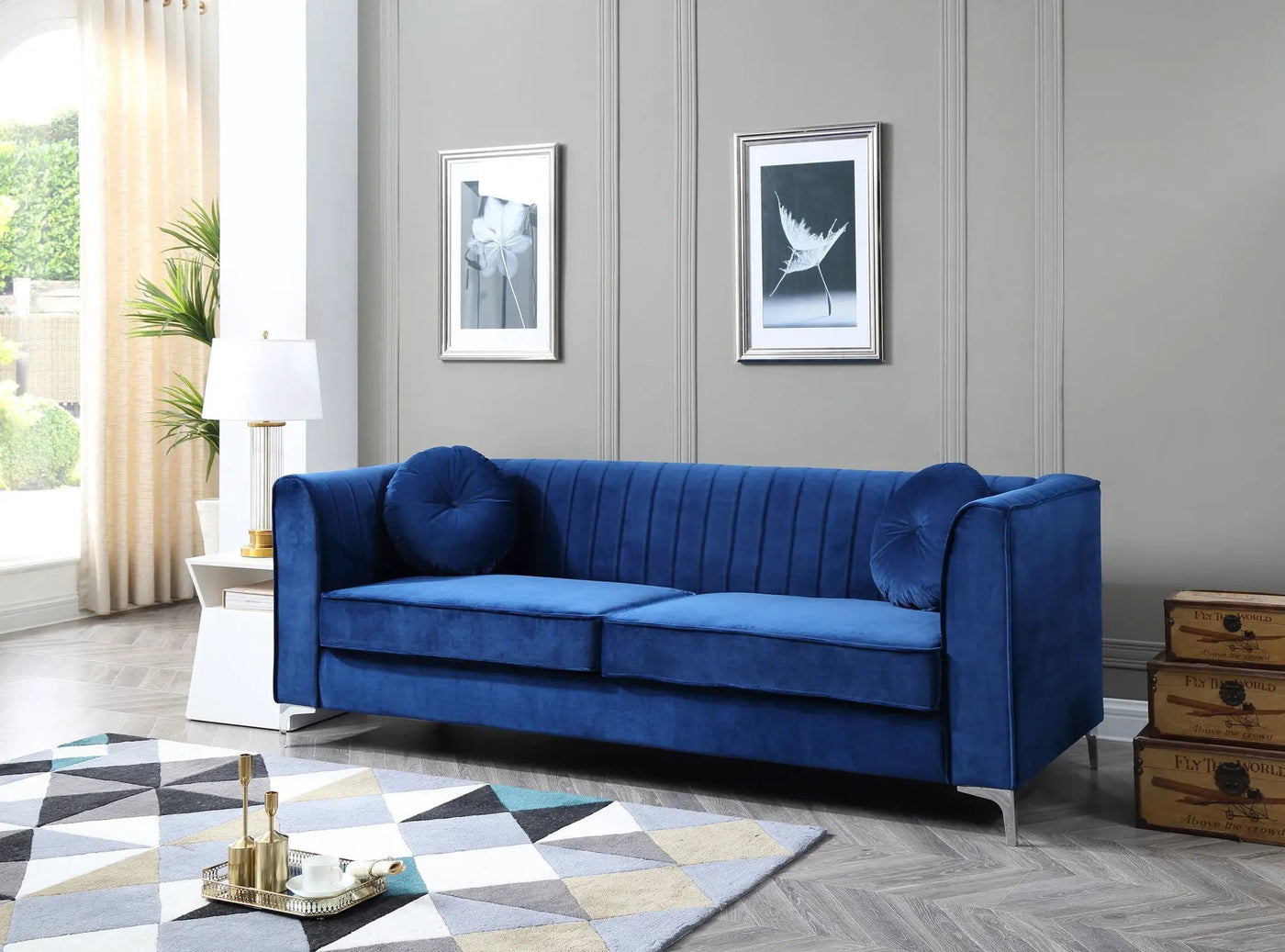 Delray - Micro Suede Sofa by HouseOfZazla