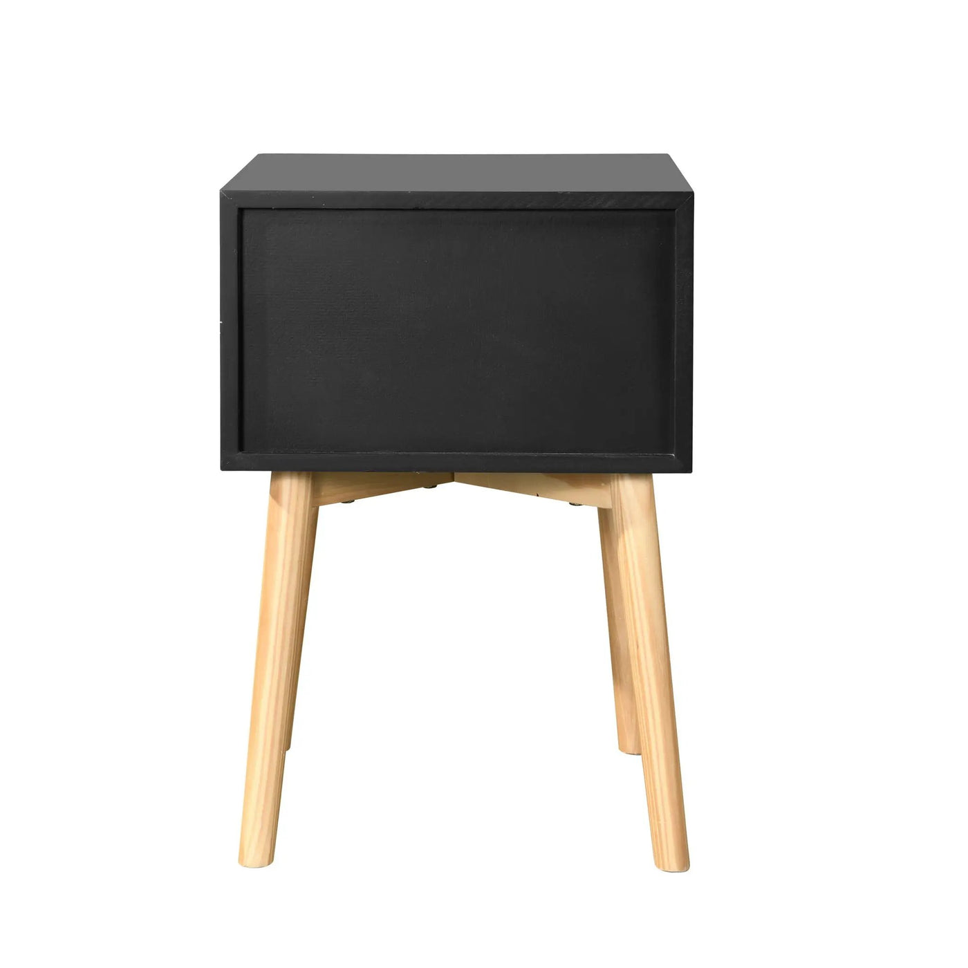 Side Table With 2 Drawer, Mid-Century Modern Storage Cabinet For Bedroom by HouseOfZazla