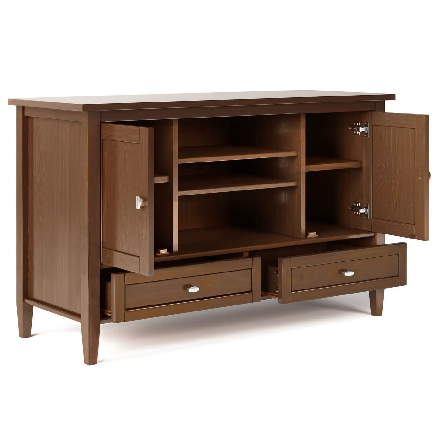 Warm Shaker - Transitional Style TV Media Stand by HouseOfZazla