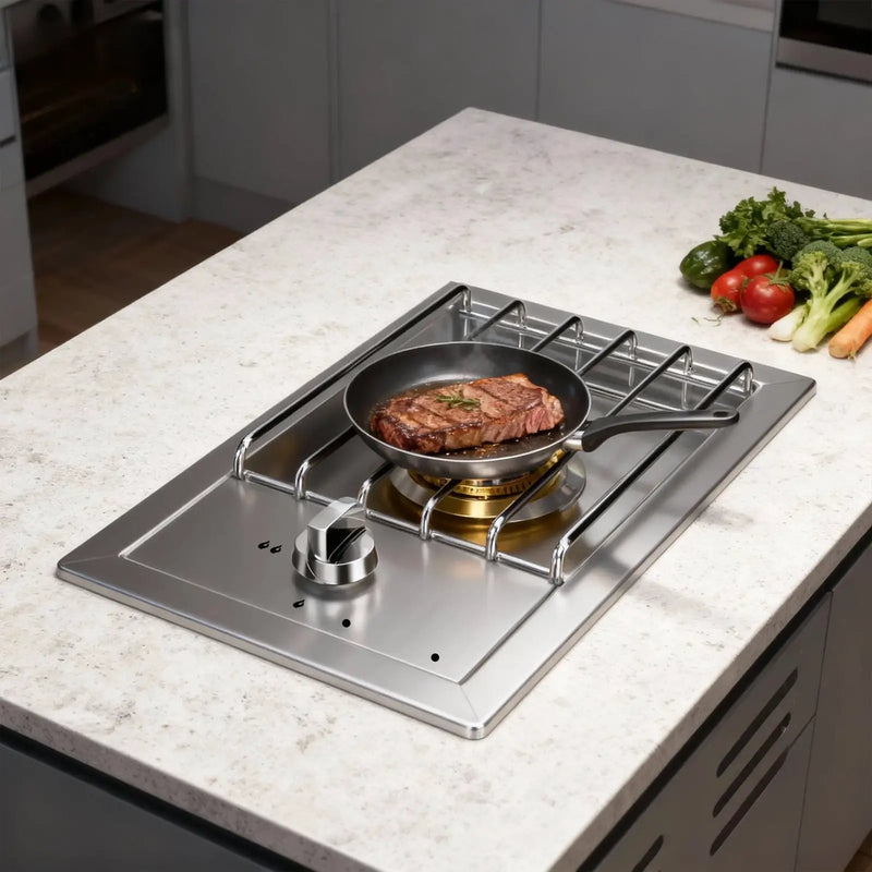 Single Grilling Side Burner, 15,000BTU Liquid Propane by HouseOfZazla