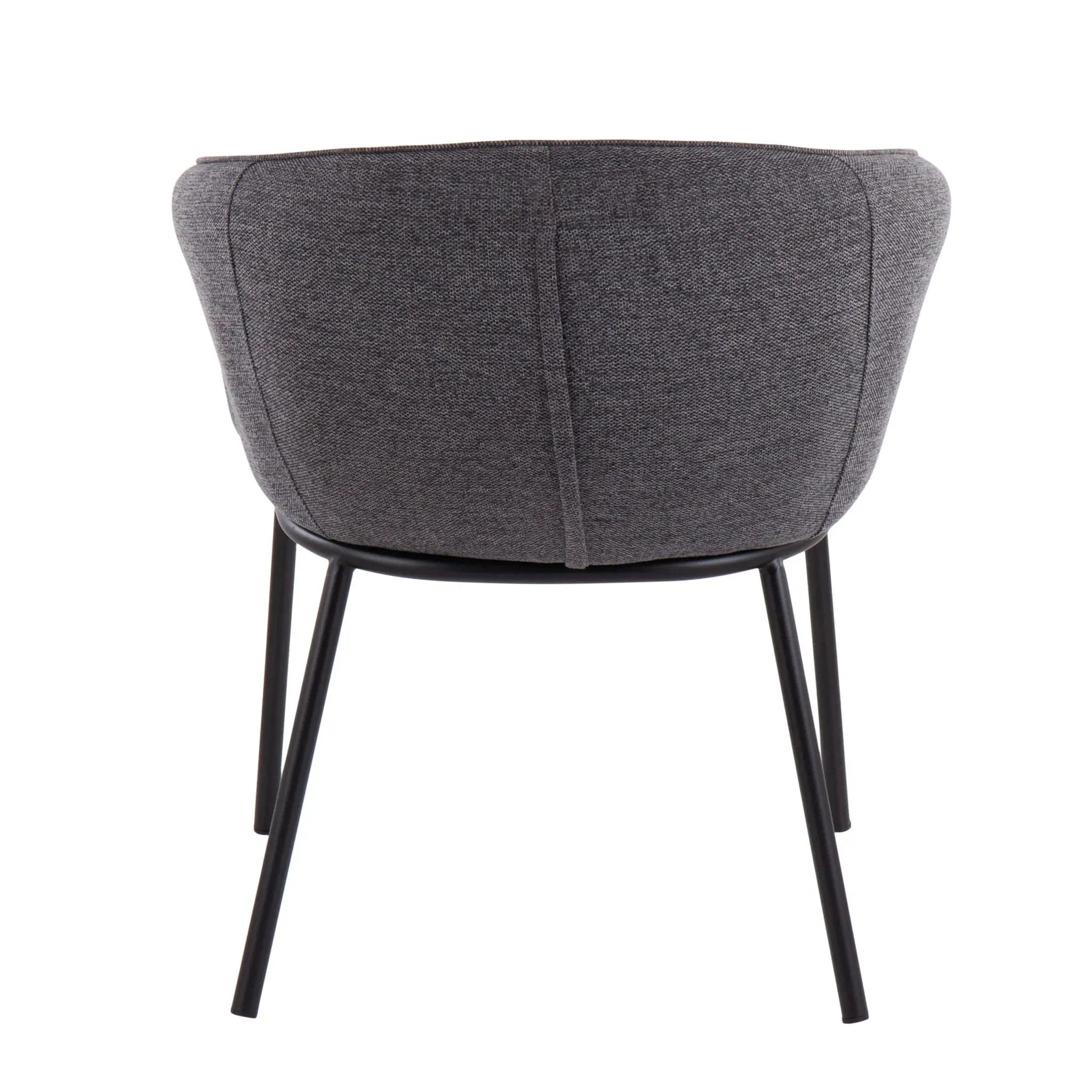 Ashland - Contemporary Chair - Black / Charcoal by HouseOfZazla