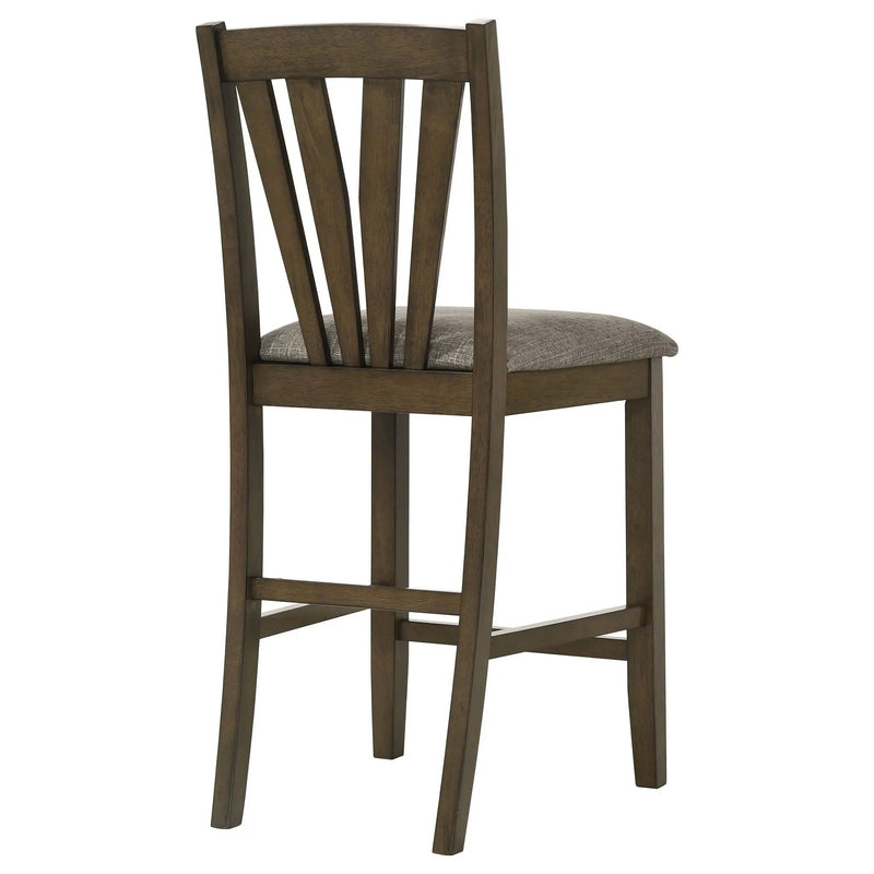 Maxine - Upholstered Counter Height Dining Side Chair (Set of 2) - Brown by HouseOfZazla