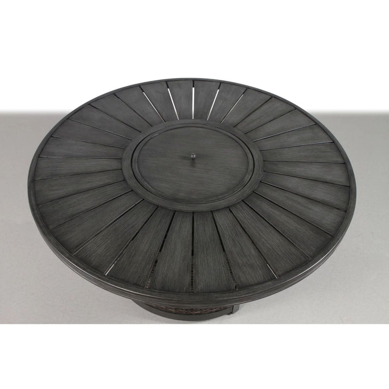 Cassara Resort Propane Outdoor Fire Pit Table with 60,000 BTU Output - Brown, photo 6 of 6