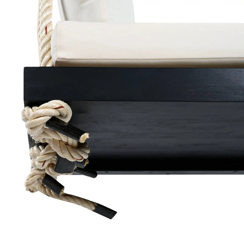 Patio Wooden Swing Chair Hanging Porch Swing Bench by HouseOfZazla