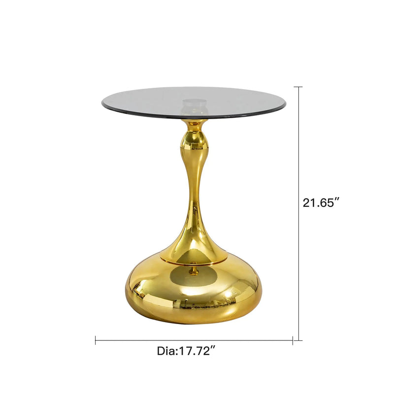 Modern Minimalist Coffee Table With Steel Legs And Tempered Glass Top by Unique Piece Furniture