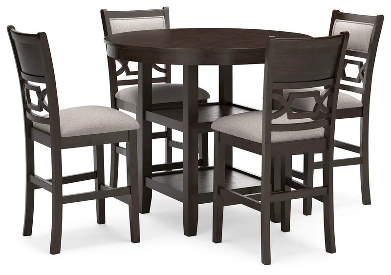 Langwest - Dining Room Counter Table Set (Set of 5) - Brown by Unique Piece Furniture