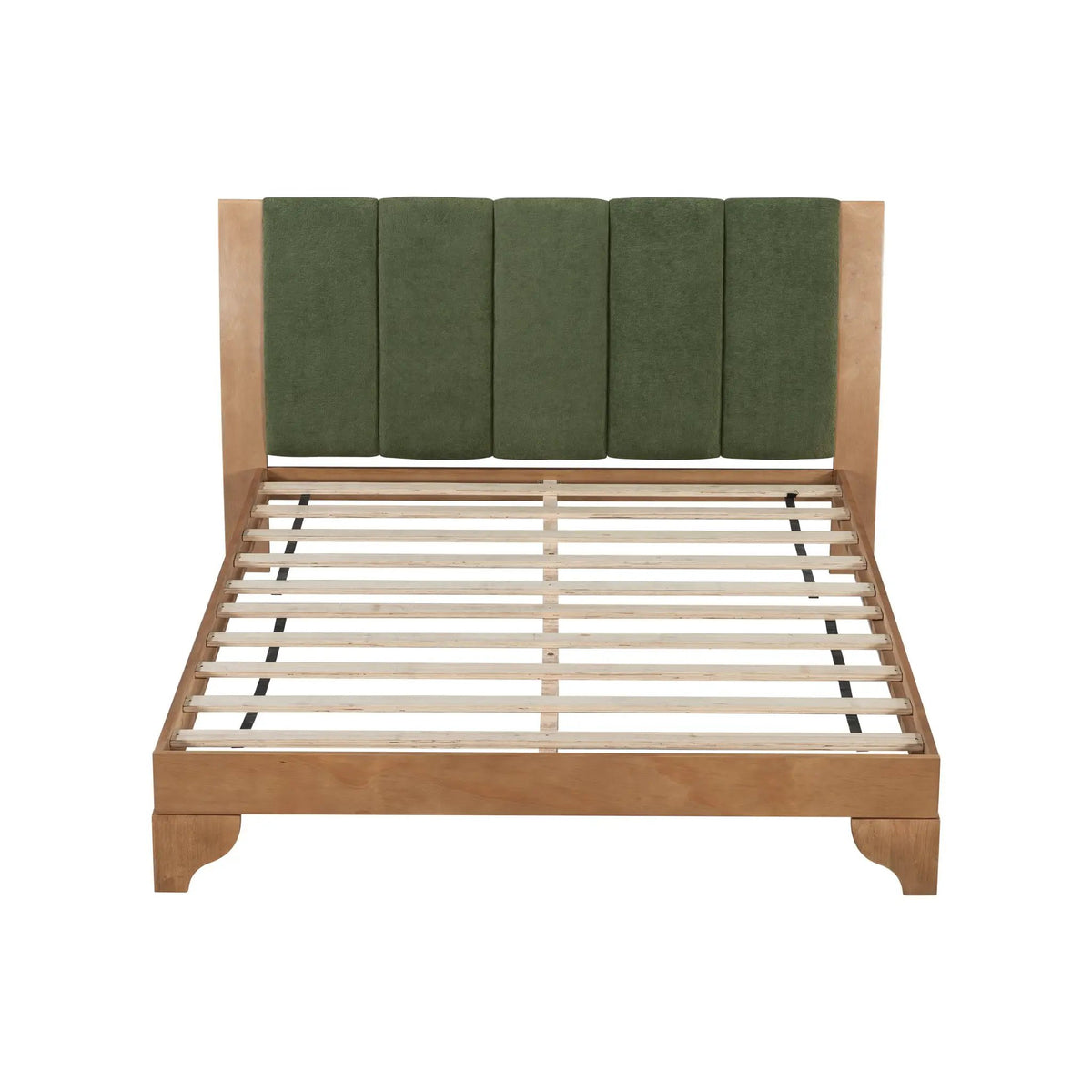 Premium Pine Wood Queen Bed Frame with Headboard by HouseOfZazla