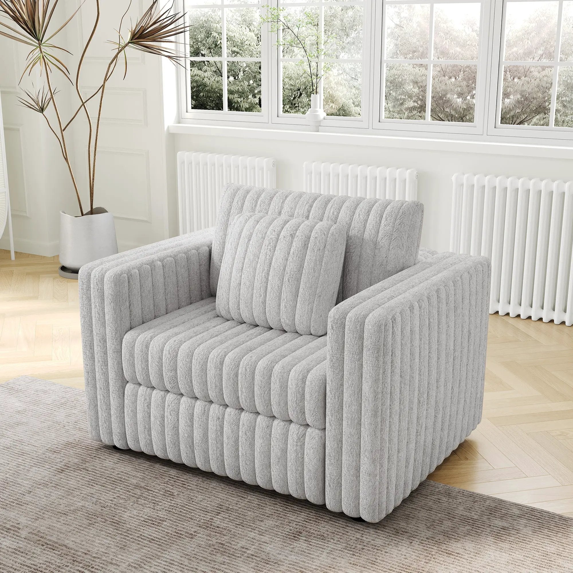 44.9" Modular Sofa Single - Light Gray by HouseOfZazla