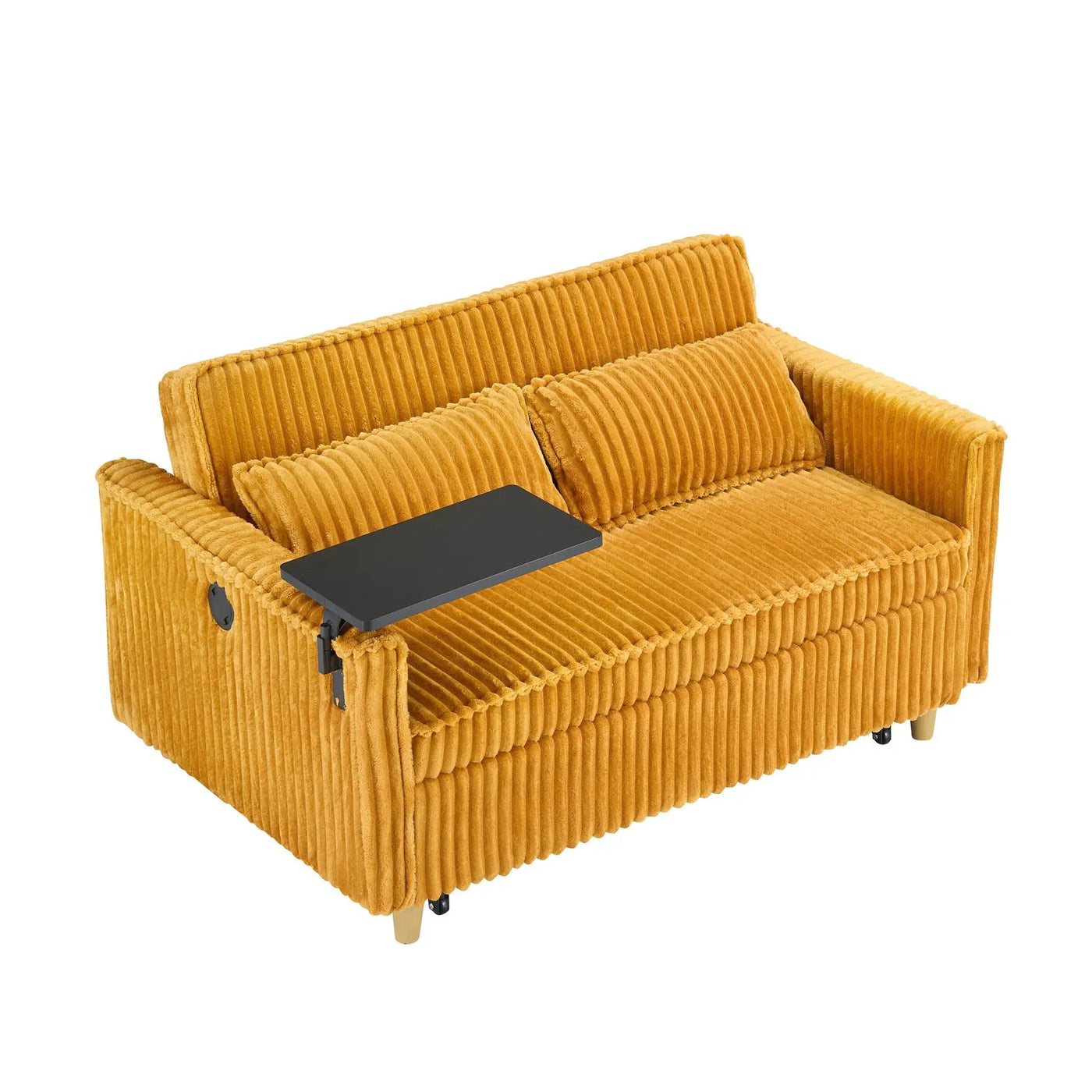 Pull Out Sofa With Movable Tabletop And USB Ports by HouseOfZazla