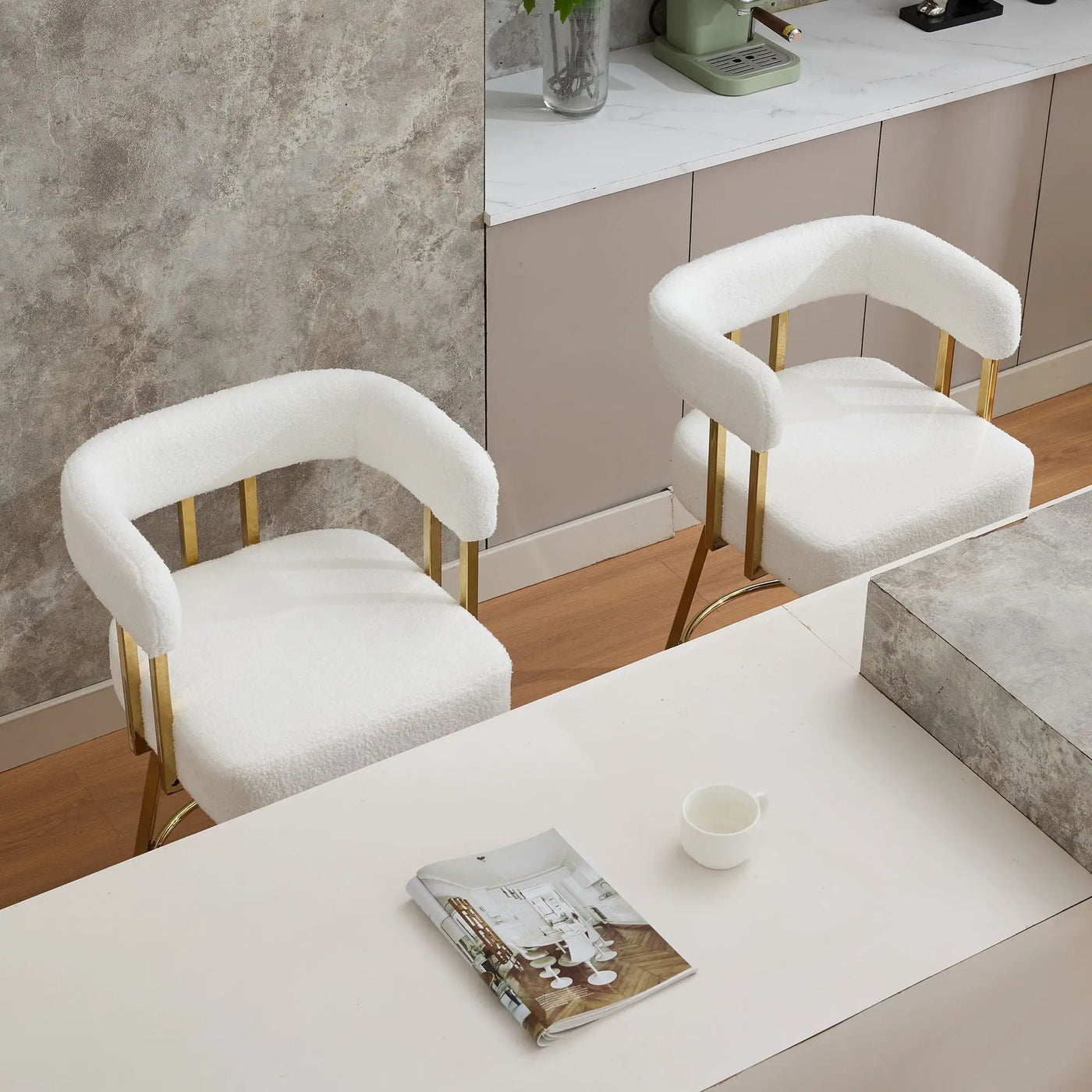Decorative Upholstered Side Chair For Living Room (Set of 2) by HouseOfZazla