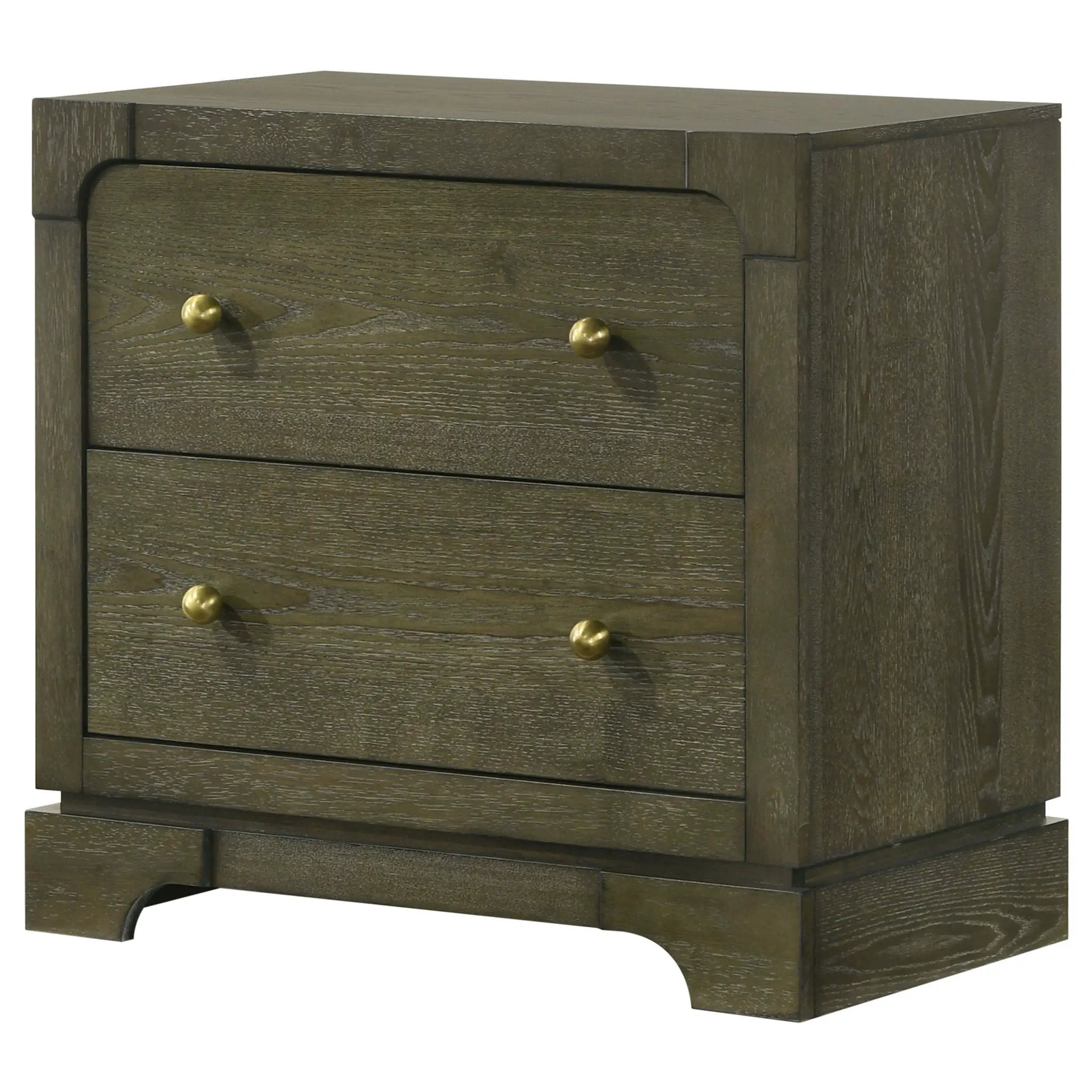 Gran Park 2-drawer Nightstand Bedside Table Dark Cocoa by Unique Piece Furniture