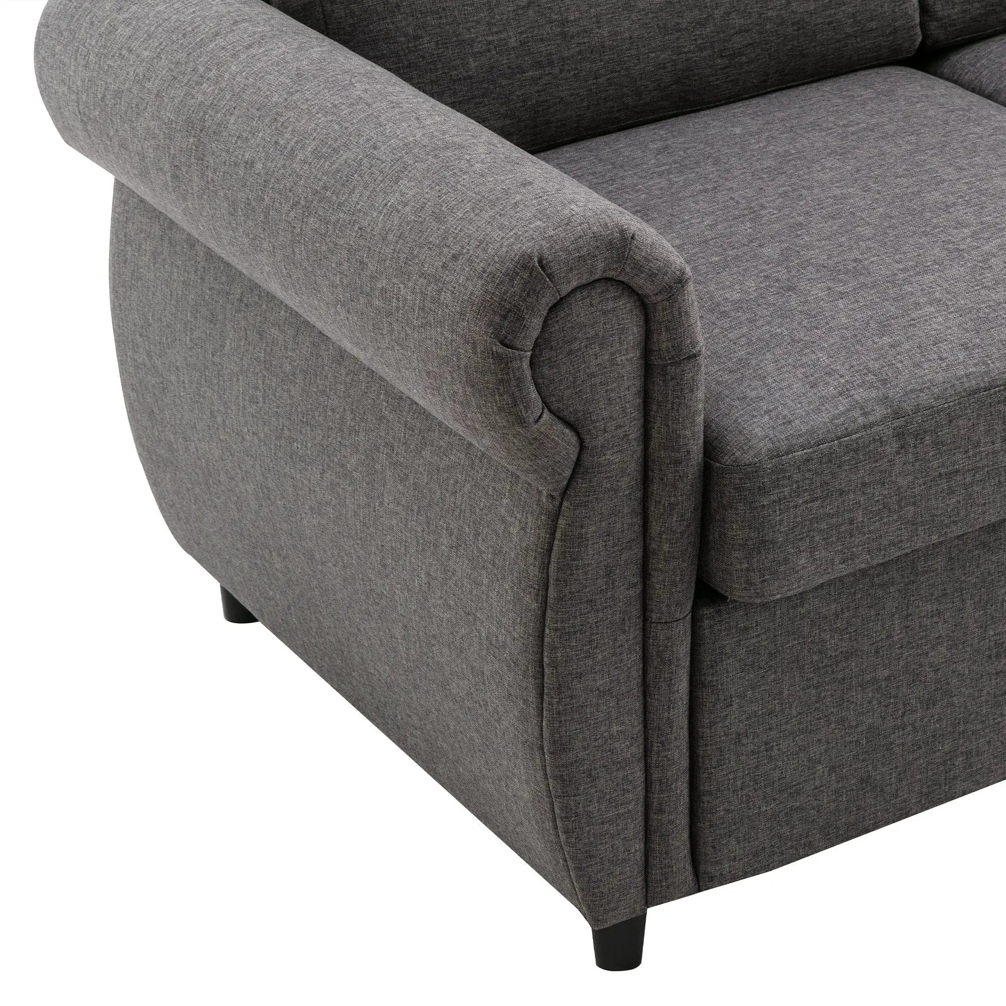 Pull Out Sofa Bed Loveseat Sleeper With Twin Size Memory Mattress With Two USB Ports For Living Room Spaces by HouseOfZazla