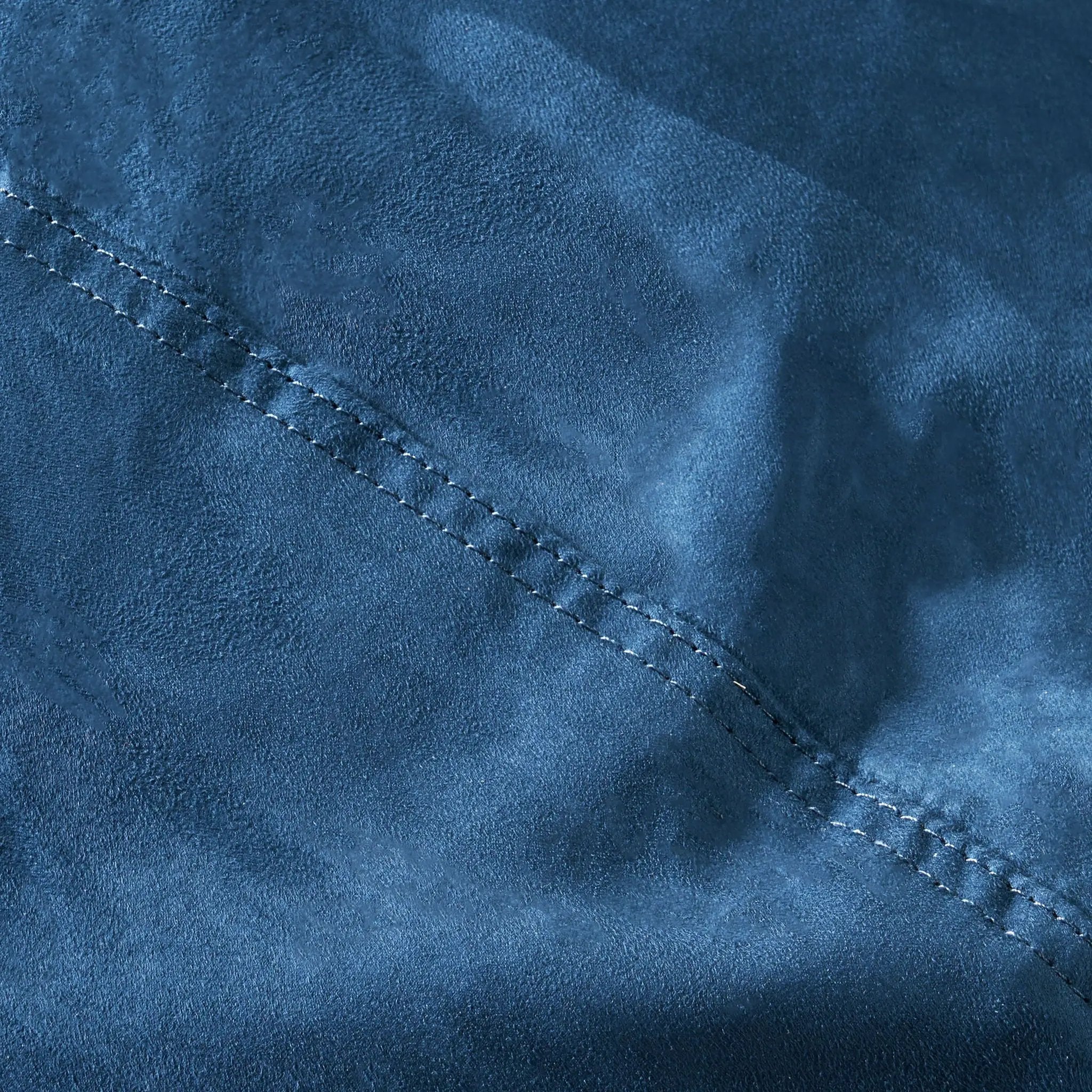 Marlin - 6.5 Foot Cylindrical Bean Bag With Removable Suede Cover - Midnight Blue by HouseOfZazla