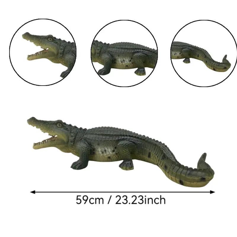 23" Simulated Crocodile Garden Statue by HouseOfZazla