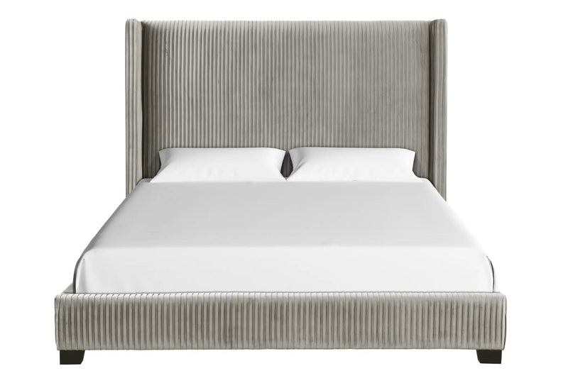 Upholstered Bed, Space-Saving Design