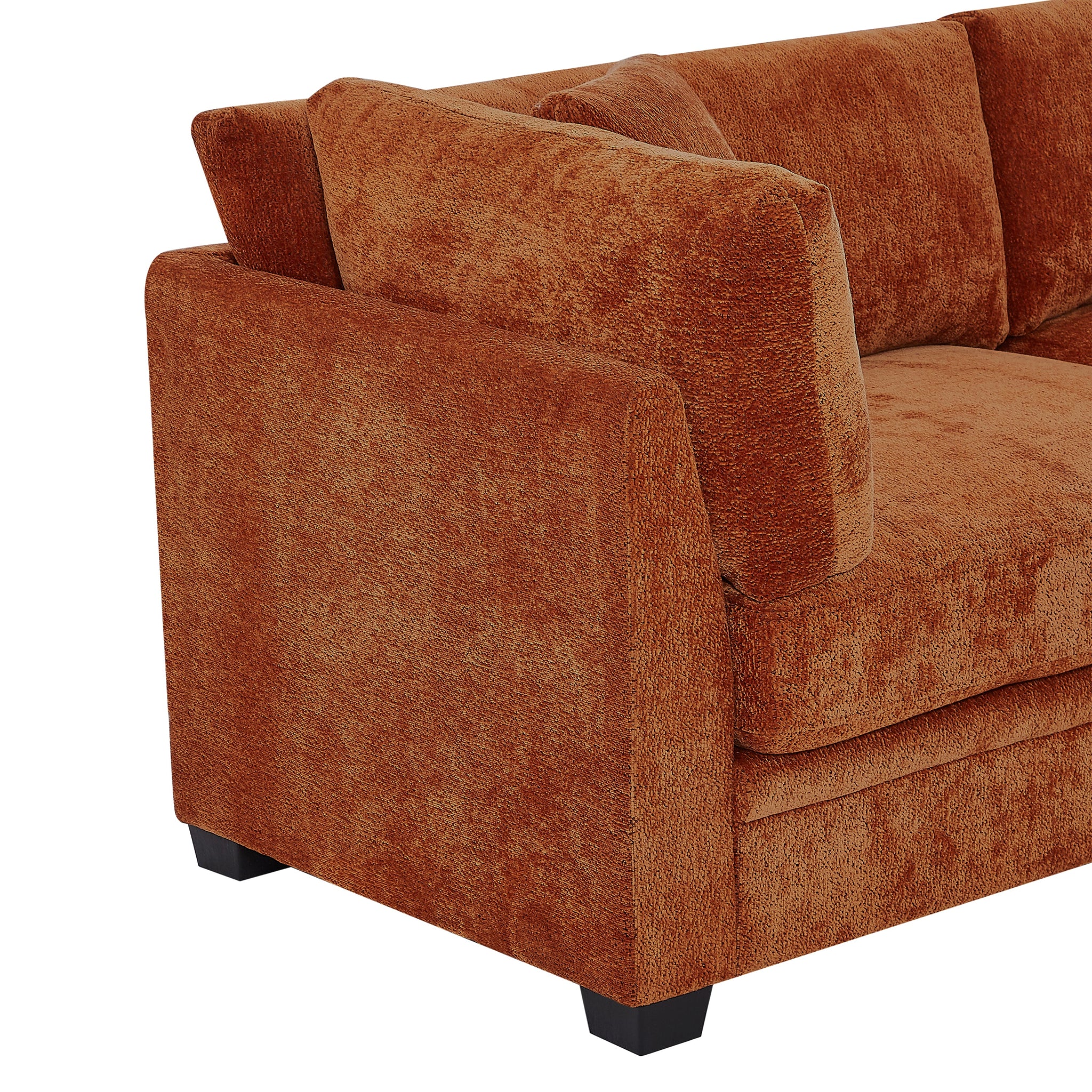 83.50" Modern Flared Arms Sofa (Caramel) by HouseOfZazla