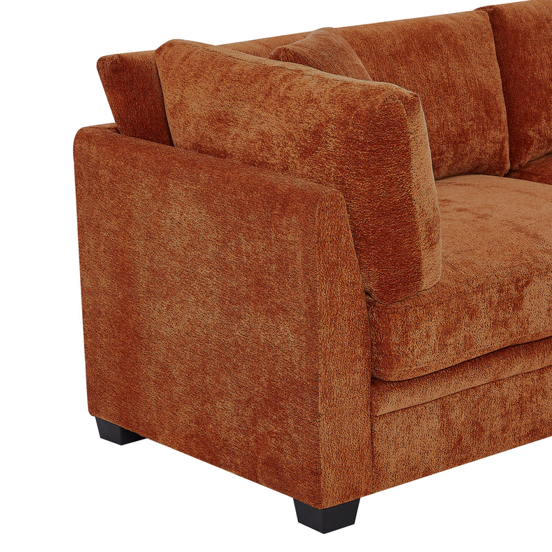 83.50" Modern Flared Arms Sofa (Caramel) by HouseOfZazla