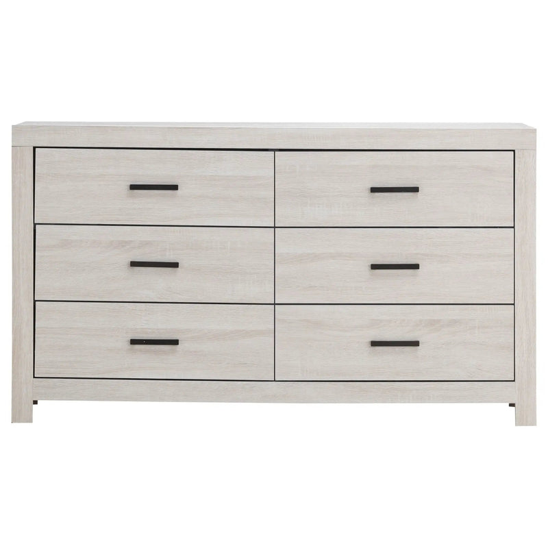Brantford 6-drawer Dresser Coastal White by Unique Piece Furniture