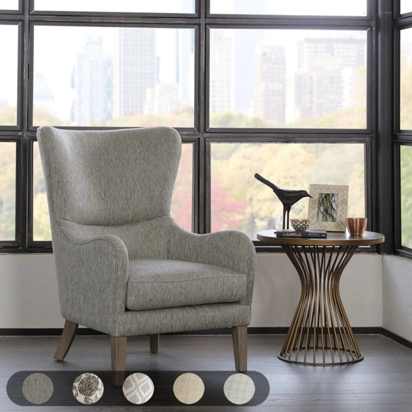 Arianna Swoop Wing Chair by HouseOfZazla