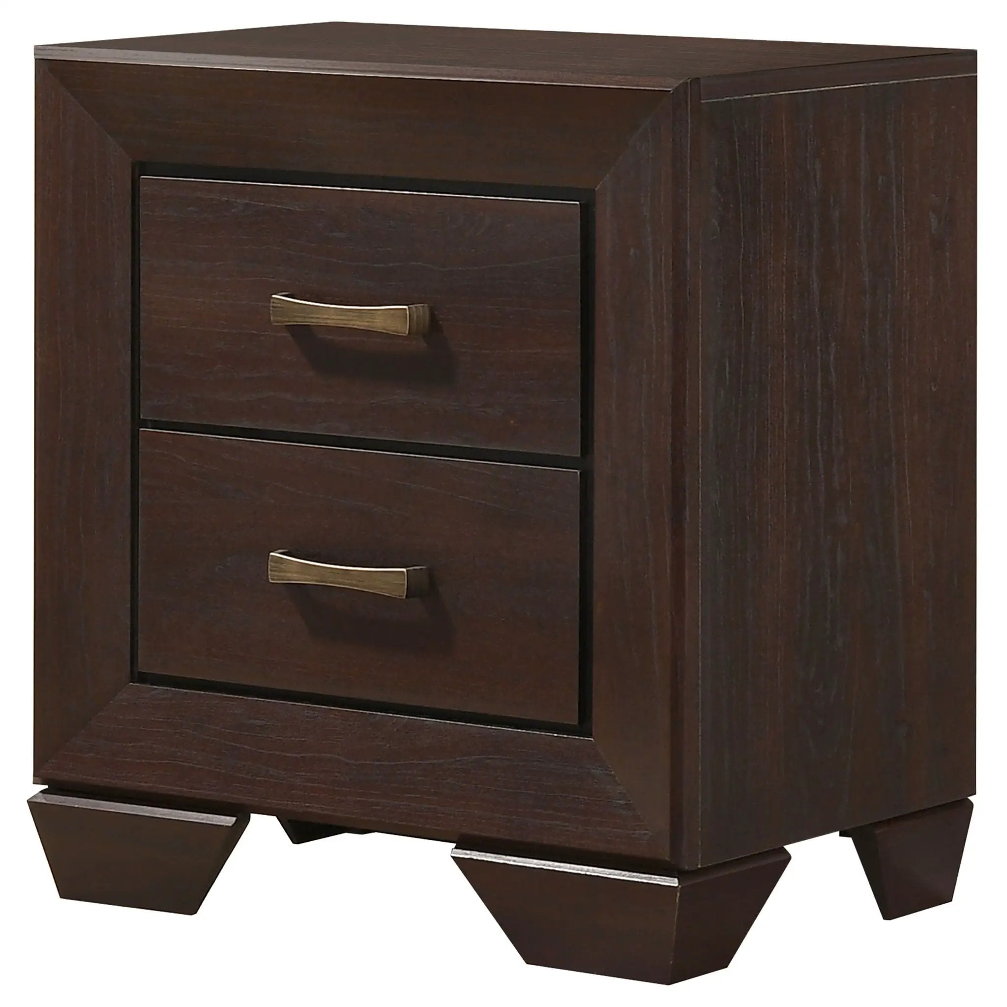 Kauffman 2-drawer Nightstand Dark Cocoa by Unique Piece Furniture