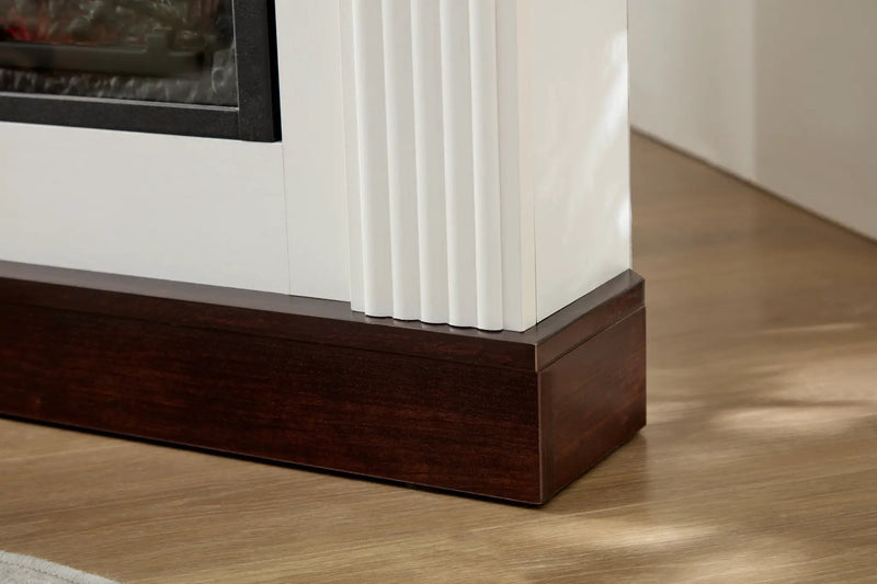 Farmhouse Style Fireplace TV Stand for 70-inch TV by BLAKHOM