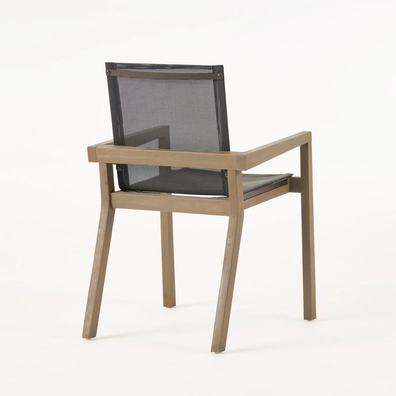 Belfast - Dining Chair With Acacia Wood Frame And Seating (Set of 2) by HouseOfZazla