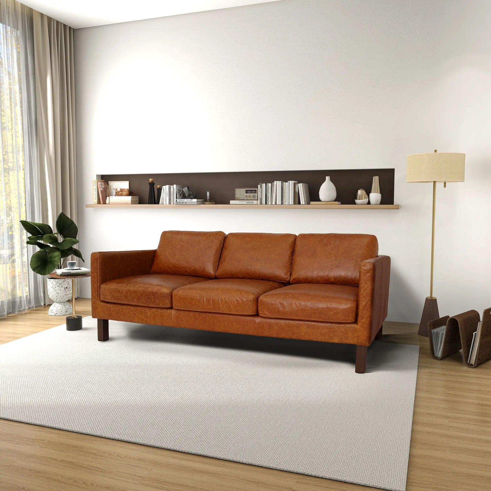 Memphis - Waxy Sofa - Cognac by HouseOfZazla