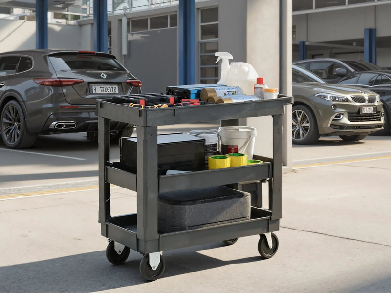 3-Layers Rolling Utility Cart with Wheels by HouseOfZazla
