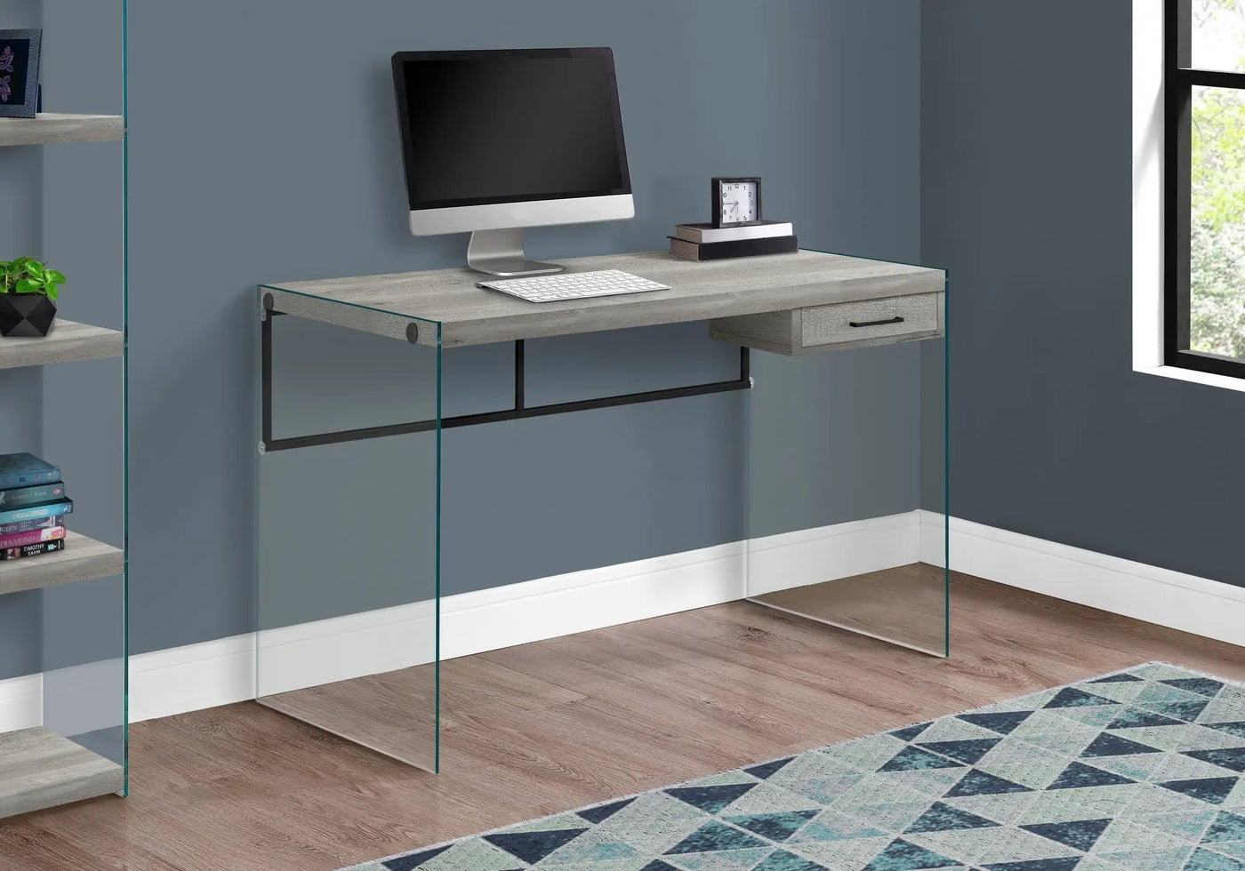 Contemporary Design Computer Desk For Home Office, Storage Drawers by HouseOfZazla